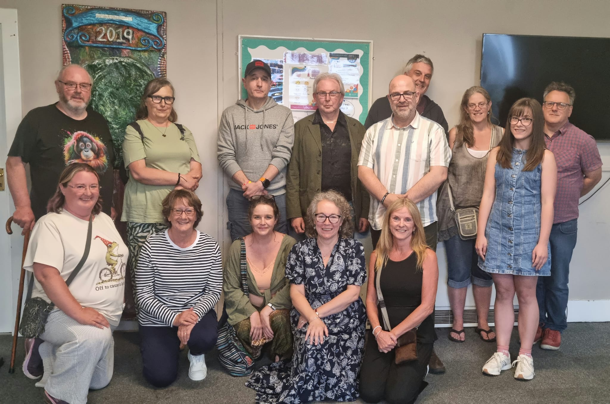 Members and committee at the first AGM of Friends of Verdin Park, 4 July 2026
